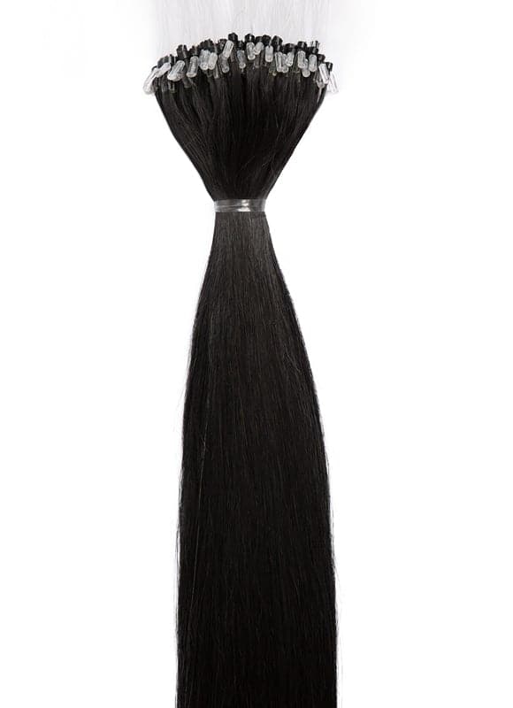 Extensiones de pelo Micro Loop de 20 pulgadas #1 Negro azabache