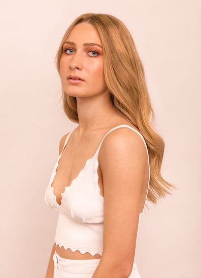 Extensions de cheveux à clip deluxe 16 pouces #16 Blond doré clair