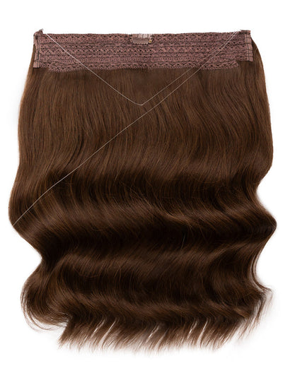 Extensiones de pelo Halo de 16 pulgadas en #2 Castaño Oscuro