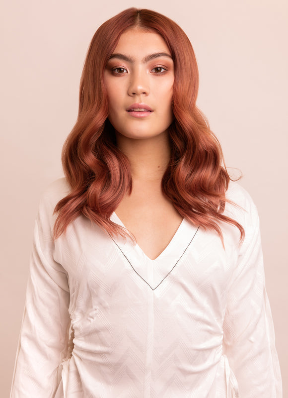 16 Zoll Halo Extensions in #33 Dunkel Kastanienrot