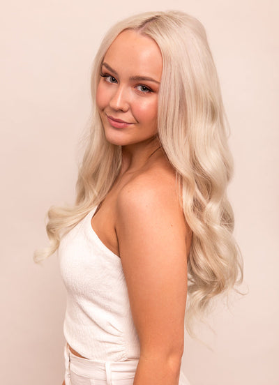 16 Zoll Halo Extensions in #60W Platinblond