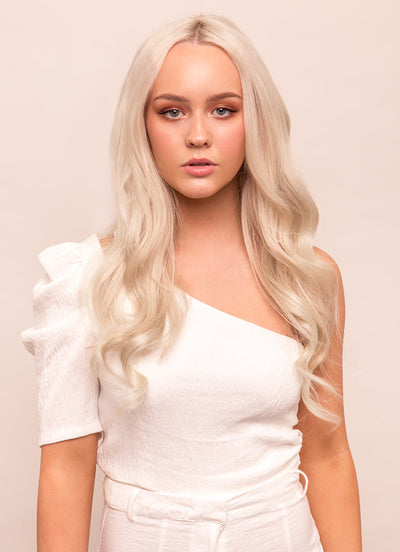 16 Zoll Halo Extensions in #60W Platinblond