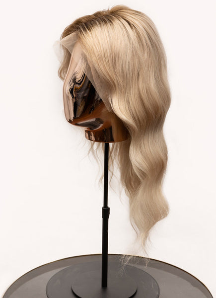 Peluca de cabello humano con encaje frontal de 16 pulgadas #Ava