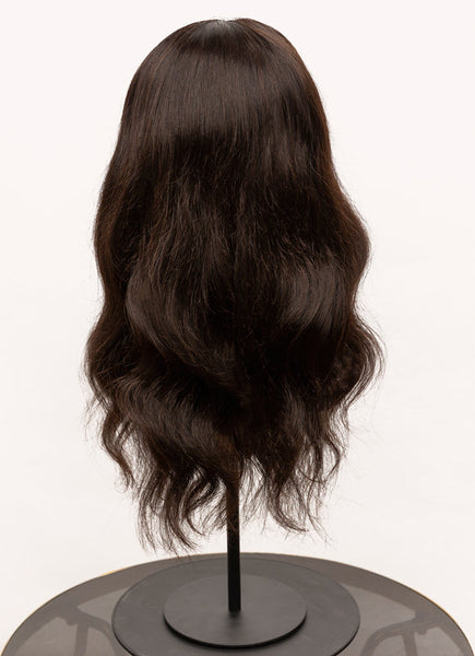 Peruca de Cabelo Humano com Renda Frente 16 Polegadas #Mia
