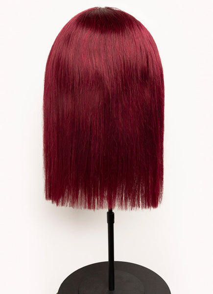 Peluca de cabello humano con encaje frontal de 12 pulgadas #Luna