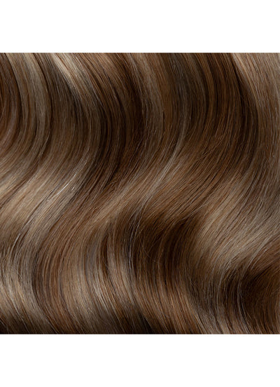 Clip in One Piece/ Voluminizador en Balayage Castaño y Rubio (Bronde) #F4A-4A8A613