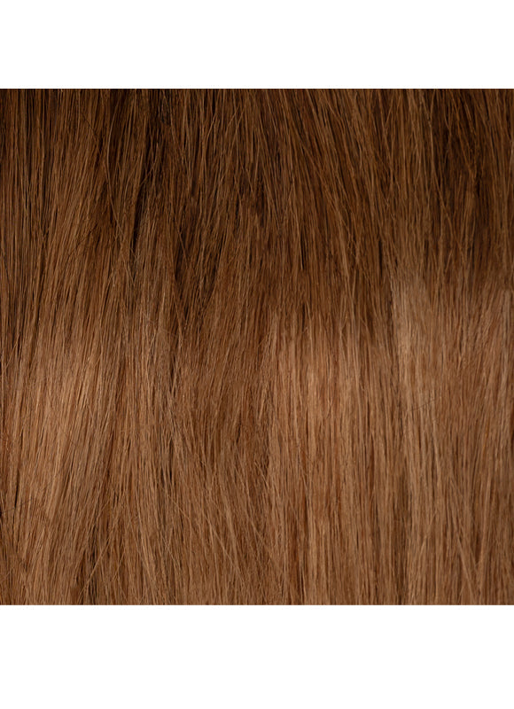 Clip-in One Piece Volumiser – Mittelbraun bis Kastanienbraun Ombré