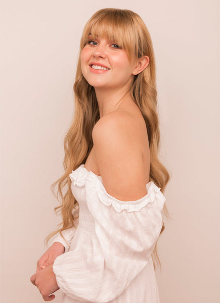 Frange à clipser #18 Blond doré