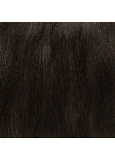 Extensions de cheveux à clips sans couture 22 pouces #1C Brun moka