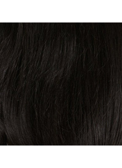 20 tommer Lace Front Menneskehår Paryk #1B Naturlig Sort