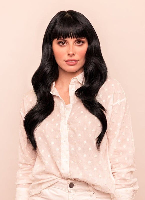 Extensiones de cabello de clip de lujo de 20 pulgadas #1 Negro azabache