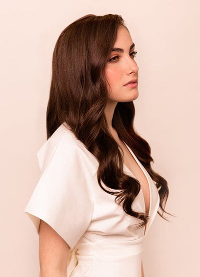 Extensions de cheveux à clip deluxe 20 pouces #2 Brun foncé