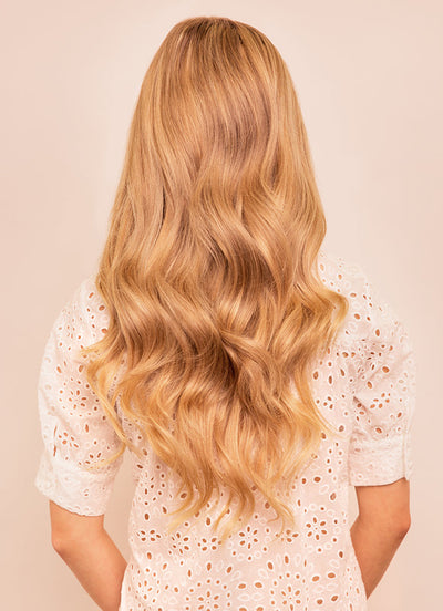 Extensions de cheveux à clip volume complet 20 pouces #16 Blond doré clair