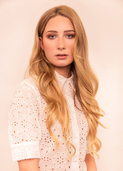 Extensions de cheveux à clip volume complet 20 pouces #16 Blond doré clair
