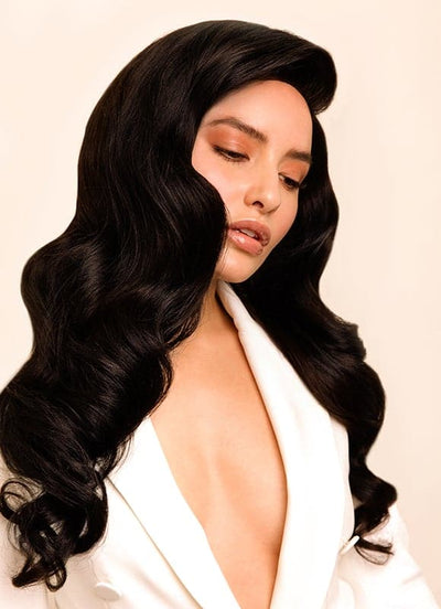 20 tommer Lace Front Menneskehår Paryk #1B Naturlig Sort