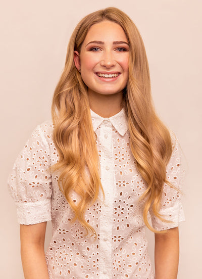20 palců Bezšvové clip in prodloužení vlasů #16 Světle zlatá blond
