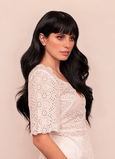 Extensiones de cabello Remy con cinta de 20 pulgadas #1 Negro azabache