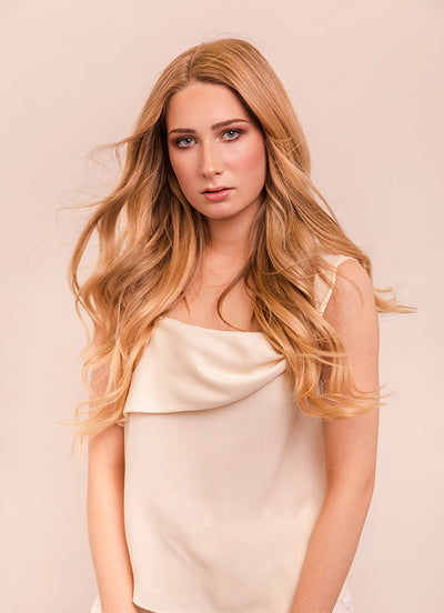 Extensions de cheveux à clip Ultimate Volume 24 pouces  #16 Blond Doré Clair