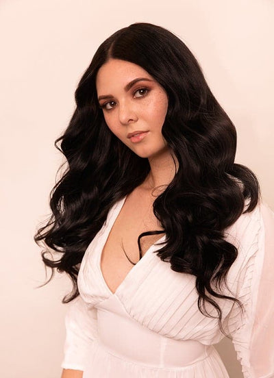 Extensions de cheveux à clip Ultimate Volume 20 pouces en #in 1B Noir Naturel