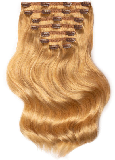 Extensions de cheveux à clip volume complet 20 pouces #16 Blond doré clair