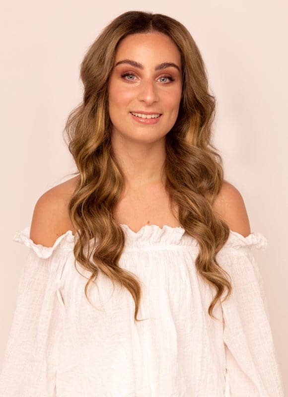 20 palců Ultimate Volume Clip in prodloužení vlasů v tmavě a kaštanově hnědé balayage