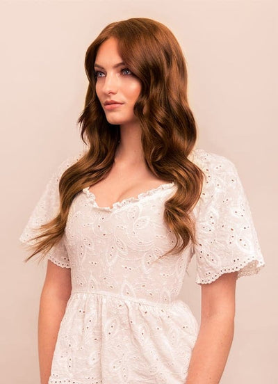 Extensions de cheveux à clip deluxe 20 pouces #4 Brun moyen