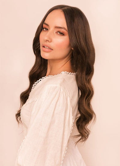 Extensions de cheveux à clip deluxe 20 pouces #1C Brun moka