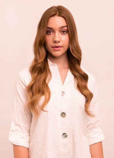 Extensions de cheveux à clip deluxe 20 pouces #8 Brun châtain