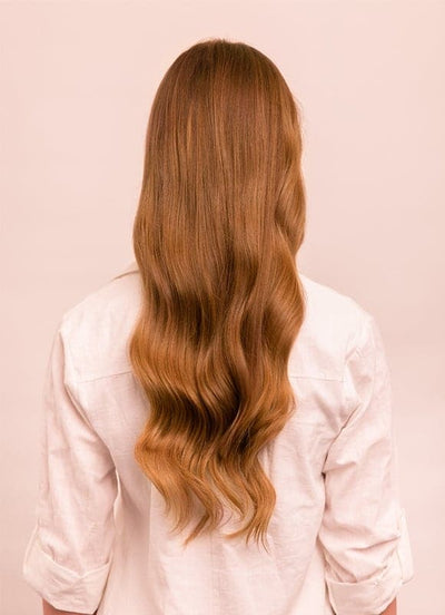 Extensions de cheveux à clip deluxe 20 pouces #8 Brun châtain
