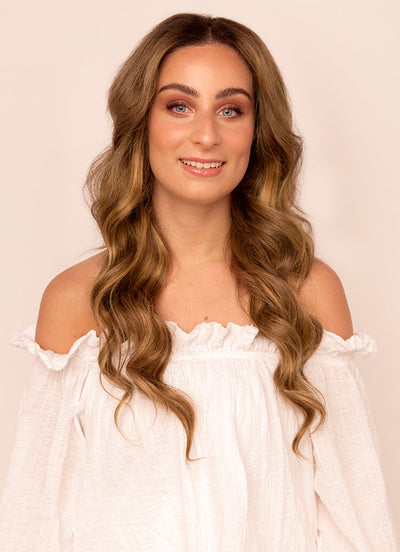 Extensions de cheveux à clipser 20 pouces Volume Complet Balayage Brun Foncé & Marron Châtaigne