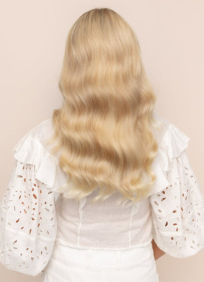 Extensions de cheveux à clipser 20 pouces volume complet #60A Blond cendré clair