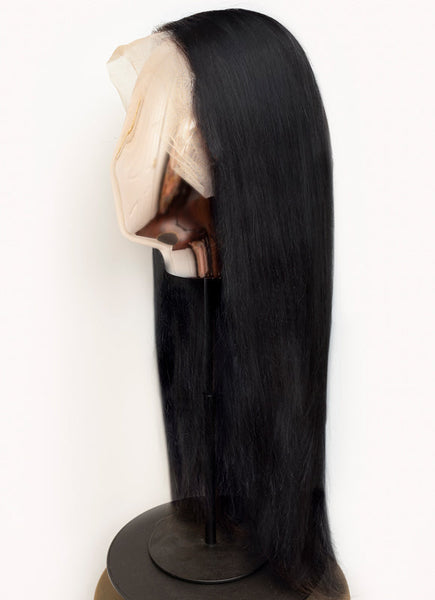 Perruque en cheveux humains avec front en dentelle 24 pouces #Aria