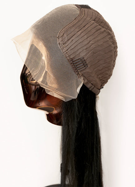 Perruque en cheveux humains avec front en dentelle 24 pouces #Aria