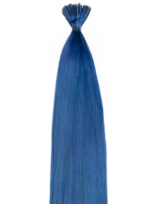 20 palců Micro Bead Stick/ I-Tip prodloužení vlasů #Modrá