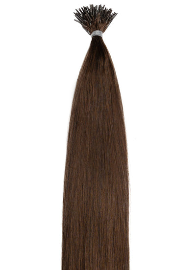 20 tommer microperle stick/ I-tip hårforlængelser #1C Mokka brun