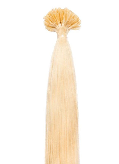 Keratinové prodlužování vlasů 20 palců Bond/Fusion Nehet/U-Tip #60 Světle blond