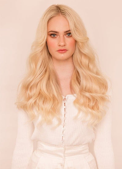 Keratinové prodlužování vlasů 20 palců Bond/Fusion Nehet/U-Tip #60 Světle blond