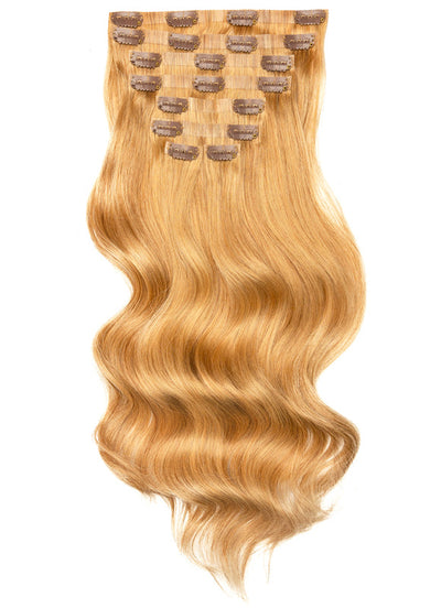20 palců Bezšvové clip in prodloužení vlasů #16 Světle zlatá blond