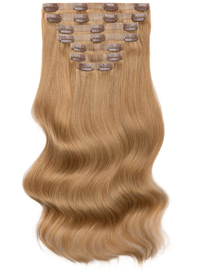 20 palců Bezšvové clip in prodloužení vlasů #18 Zlatá blond