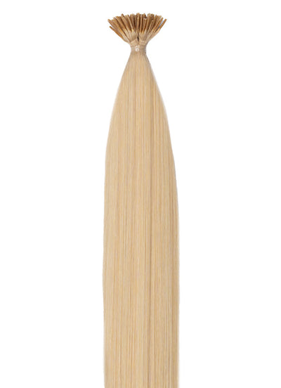 20-tums microbead-stick/I-tip hårförlängningar #60A ljus askblond