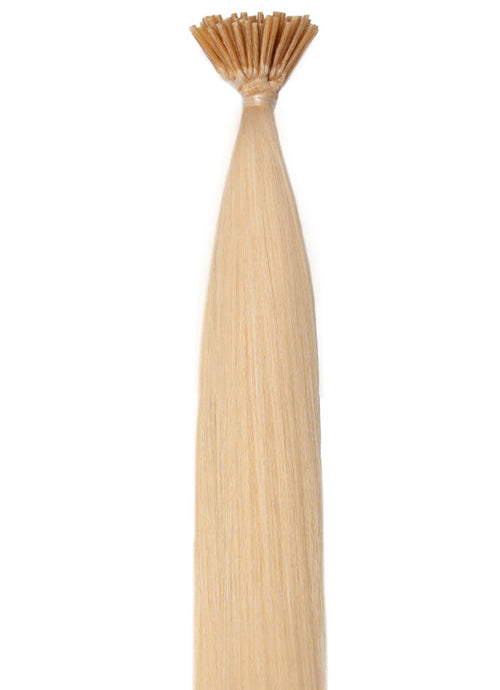 20 palců Micro Bead Stick/ I-Tip prodloužení vlasů #Ledová blond