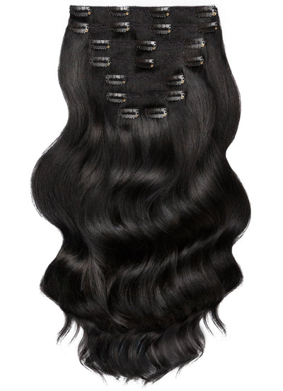 Extensions de cheveux à clip Ultimate Volume 20 pouces #1 Noir Jais