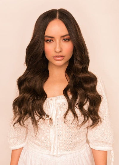 Extensions de cheveux à clip Ultimate Volume 20 pouces  #1C Brun Moka