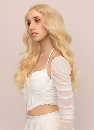 Extensions de cheveux Ultimate Volume à clipser 20 pouces #613 Blond Décoloré
