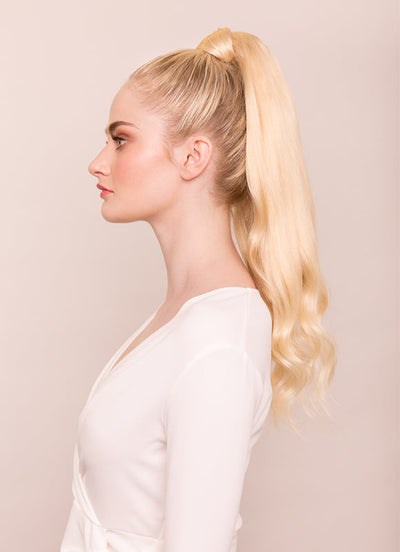 Extension de queue de cheval à clip 22 pouces #60 Blond clair