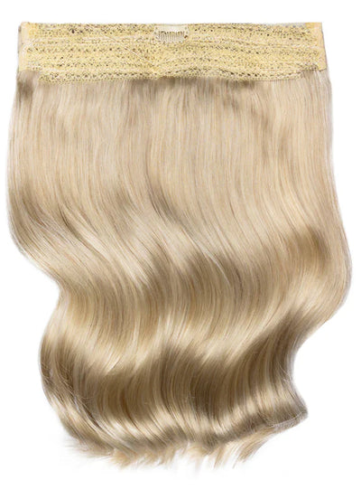 22palcové Halo prodloužení vlasů #60W platinová blond