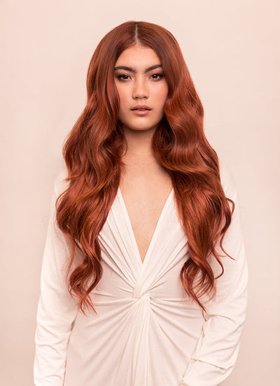 Extensions de cheveux à clip Ultimate Volume 24 pouces  #33 Rouge Auburn Foncé