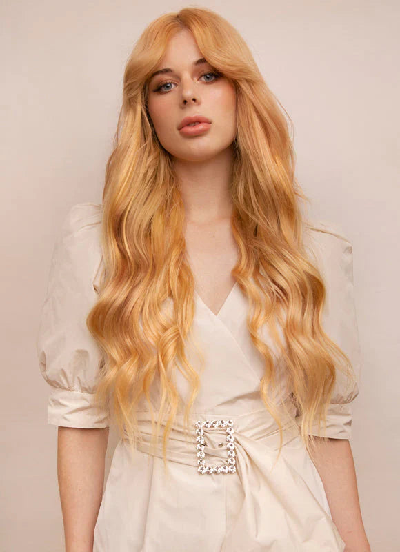 24palcové deluxe prodloužení vlasů s klipy #27 Jahodově blond