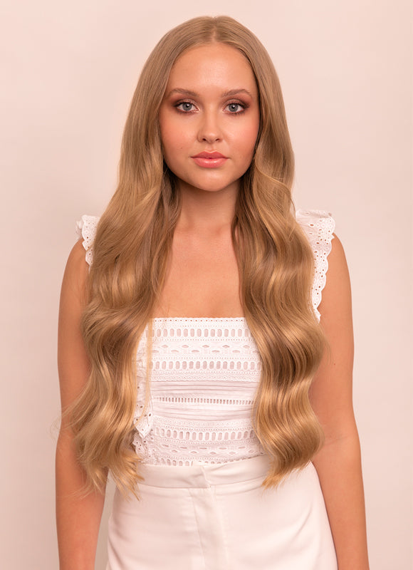 Extensiones de Cabello Micro Loop de 24 Pulgadas #18 Rubio Dorado