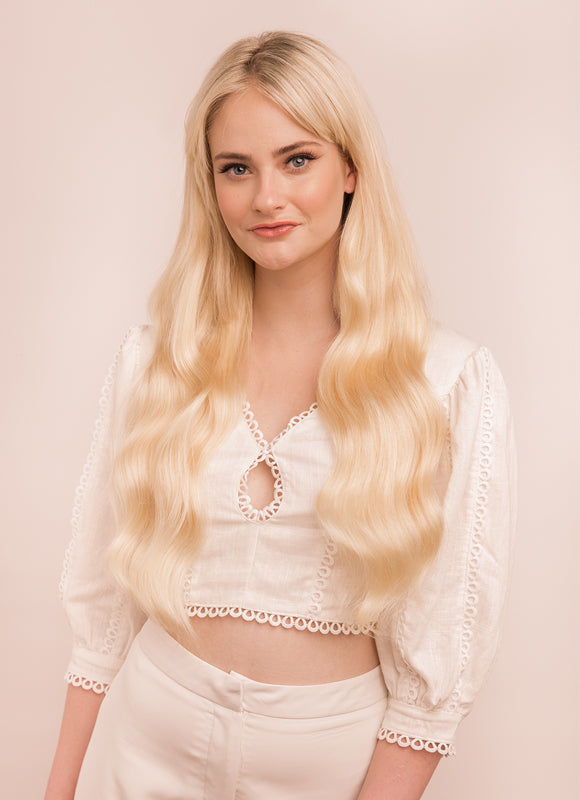 24palcové deluxe prodloužení vlasů s klipy #60 Světle blond